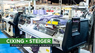 Industria Textil Máquinas de tejido de punto CIXING y STEIGER en SIMATEX 2022 Rimatex SRL [upl. by Efron]