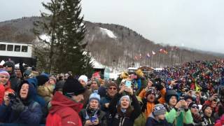 Killington World Cup crowd cheers for Mihaela Shiffrin [upl. by Antonetta447]