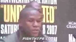 FLOYD MAYWEATHER VS RICKY HATTON NEW YORK PRESS CONFERENCE [upl. by Atinnek]