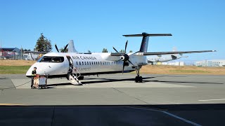 Full flight  Air Canada Express  Jazz Dash 8 Q400  AC8319 Vancouver to Comox CGGNF [upl. by Sidnala]