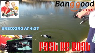 Volantex Brushless boat  V7973 run and review [upl. by Monte635]