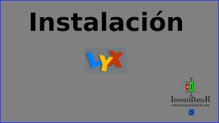 Descarga e instalacion de LyX [upl. by Ronym]