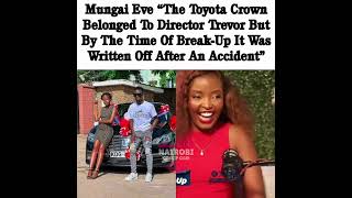 MUNGAI EVE SPEAKS ON THEIR CAR WITH DIRECTOR TREVOR [upl. by Teerprah432]