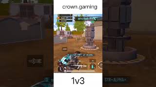 1v3 crowngamingbgmi pubgbattlegroundsmobileindiagameplay [upl. by Gottfried]