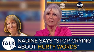 Nadine Dorries quotStop Crying About Hurty Wordsquot As Privileges Committee Slammed Over Boris Report [upl. by Mehalek739]