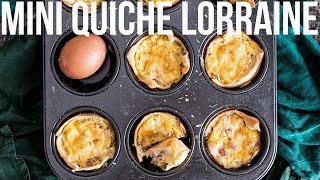 Mini quiche Lorraine  OhMyFoodness [upl. by Pik]