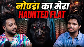 Noida K Bhootiya Flat Mai tha Aatma Ka Saya😱 Real Horror Story ft Alpha Akki  Realtalk Clip [upl. by Ivor]