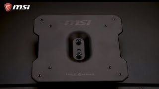 MSI® HOWTO install a VESA mount to an MSI Monitor [upl. by Haeli]