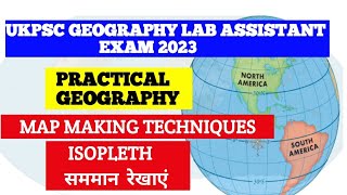 Maps making techniques Isopleth  Geography lab assistant Examyoutube geography practical [upl. by Nalyorf239]