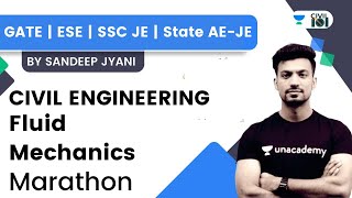 Fluid Mechanics Marathon  Civil Engineering  GATE  SSC JE  State AEJE  Sandeep Jyani [upl. by Snow638]