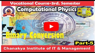 Computational Physics  Vocational Course  Unit 1 Part 5  Dr Bhimrao Ambedkar University [upl. by Perlis895]