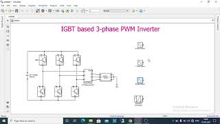 Three Phase PWM Inverter using MATLAB  Simulink [upl. by Anilave676]