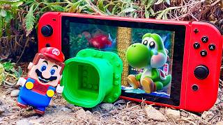 Lego Mario tries to save Yoshi at Nintendo Switch forest Will Bowser stop him legomario [upl. by Tarazi]