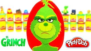 Ovo Surpresa Gigante de O Grinch en Português Brasil de Massinha Play Doh [upl. by Ardith774]