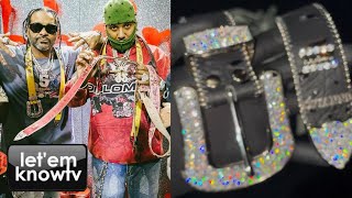 Jim Jones Just Got Gifted The Most Expensive Belt In The World By Avianne Jewelers And BB Simons [upl. by Leahcam]