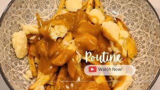 Authentic Poutine Gravy Recipe  How To Make Chicken Fries Poutine [upl. by Vincent]