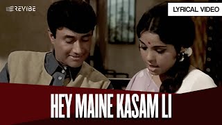 Hey Maine Kasam Li Lyrical Video  Kishore Kumar  Lata Mangeshkar  Tere Mere Sapne [upl. by Alebasi]