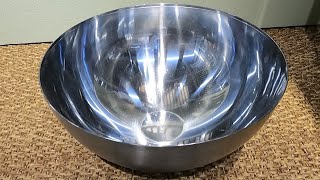 IKEA BLANDA BLANK SERVING BOWL STAINLESS STEEL CLOSER LOOK KITCHENWARE REVIEW IKEA SHOP SHOPPING [upl. by Boehike]