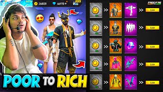 Free Fire Making My Noob POOR Id Into Pro RICH id In Just 10 Mins🥵❤️‍🔥 Rare Id Garena Free Fire [upl. by Erbua603]