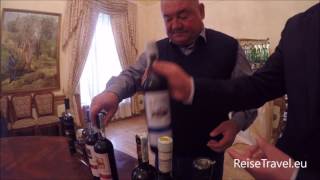 Cognac Wein Samarkand Usbekistan Degustation Scheidebecher Weinbrand Brandy [upl. by Carrnan]