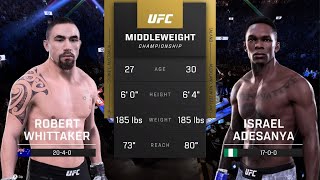 Israel Adesanya vs Robert Whittaker 1 UFC 243 [upl. by Mariana647]