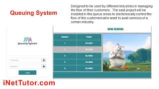Queuing System Free Template Source code [upl. by Hluchy]