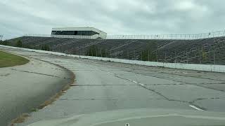 Lap around North Wilkesboro Speedway  Prior to renovation starting  Immediately after a hurricane [upl. by Drol606]