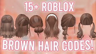 Aesthetic BROWN HAIR CODES WITH LINKS  ROBLOX BLOXBURG BERRY AVENUE BROOKHAVEN [upl. by Thorn455]