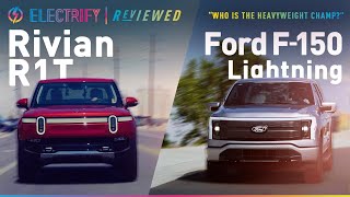 Rivian R1T vs Ford F150 Lightning Review The Best Electric Pickup Trucks Compared [upl. by Akerehs490]