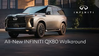 The AllNew INFINITI QX80 SUV Walkaround [upl. by Knudson19]