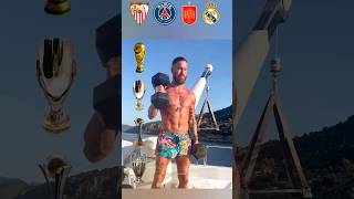 Ramos Team Cups Sevilla PSG Spain Real Madrid football shorts ramos psg realmadrid [upl. by Airbmak]