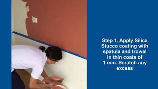 HOW TO TROWEL SILICA STUCCO COATING [upl. by Wait569]