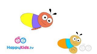 Insects  Learning Songs Collection For Kids And Children With Lyrics  Rhyme time  Happy Kids [upl. by Halla10]