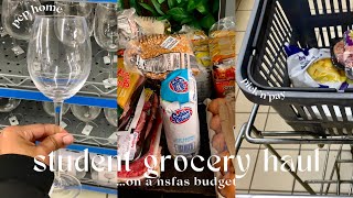 R500 grocery haul on a nsfas student budget  what R500 gets you in johannesburg cbd  sa youtuber [upl. by Noraf]