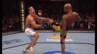 Anderson Silva Top 5 Finishes [upl. by Langelo]