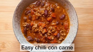 Easy chilli con carne quick how to [upl. by Huston]