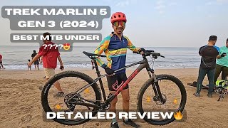 Trek Marlin 5 Gen 3 2024 Detailed Review  Best MTB under 60K cyclingdeewana cyclereview trek [upl. by Nnazus]