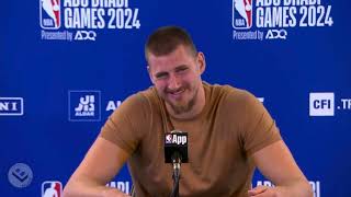 Nikola Jokic Speaks On Russell Westbrooks Role 2024 Olympics Position Less Basketball amp Abu Dhab [upl. by Keefe53]