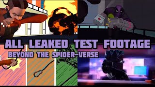 All Leaked Beyond The SpiderVerse Footage  Venom Prowler SpiderMan Miles Test and Previs [upl. by Eelarol248]