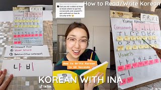 How to Read and Write Korean for Beginners ConsonantsVowels koreanlanguage koreanalphabet [upl. by Dowd]