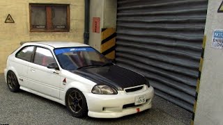 Full Build Fujimi Spoon Sports Civic TypeR EK9 124 scale [upl. by Meng]