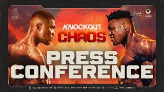 LIVE FINAL PRESS CONFERENCE  ANTHONY JOSHUA vs FRANCIS NGANNOU  KNOCKOUT CHAOS 💥 [upl. by Junko]