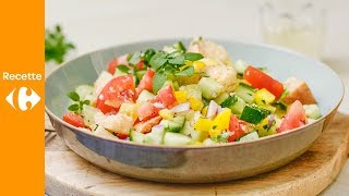 Panzanella salade italienne aux tomates [upl. by Yks]