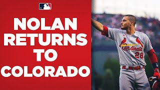 RESPECT Nolan Arenado gets standing ovation from Rockies fans in return to Colorado [upl. by Musihc]