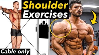 7 Cable Exercises For Bigger Shoulder  Shoulder Workout With Cable  Fitnessfirst [upl. by Merideth]