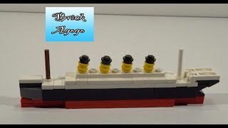 Lego Mini Titanic  Lego Custom MOC [upl. by Catha662]