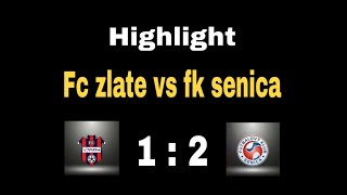 Highlight fc vion zlate moravce vs fk senica [upl. by Airamesor407]