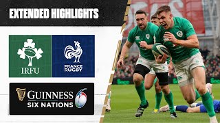 THE GREATEST MATCH 🔥  Extended Highlights  Ireland v France  Guinness Six Nations Rugby [upl. by Durwin]