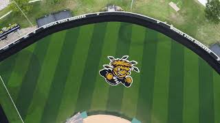 Wichita State University baseball feild fly around no sound [upl. by Assin]