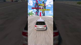 Cars VS Deadpool amp Wolverine 🚗  BeamNGdrive shorts [upl. by Obie364]